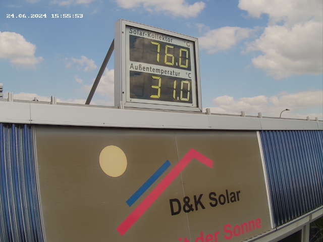 Live Messwert Solaranlage DK Solar
